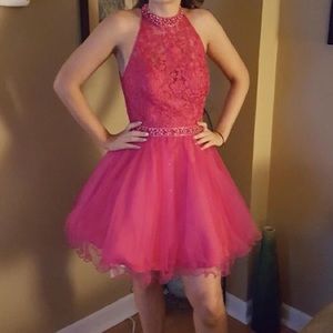 Hot Pink Homecoming Dress